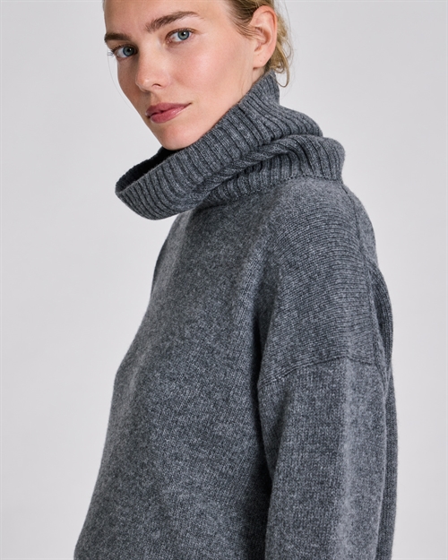 LISVA VERA LAMBSWOOL JUMPER GRAFITTI GREY MELANGE